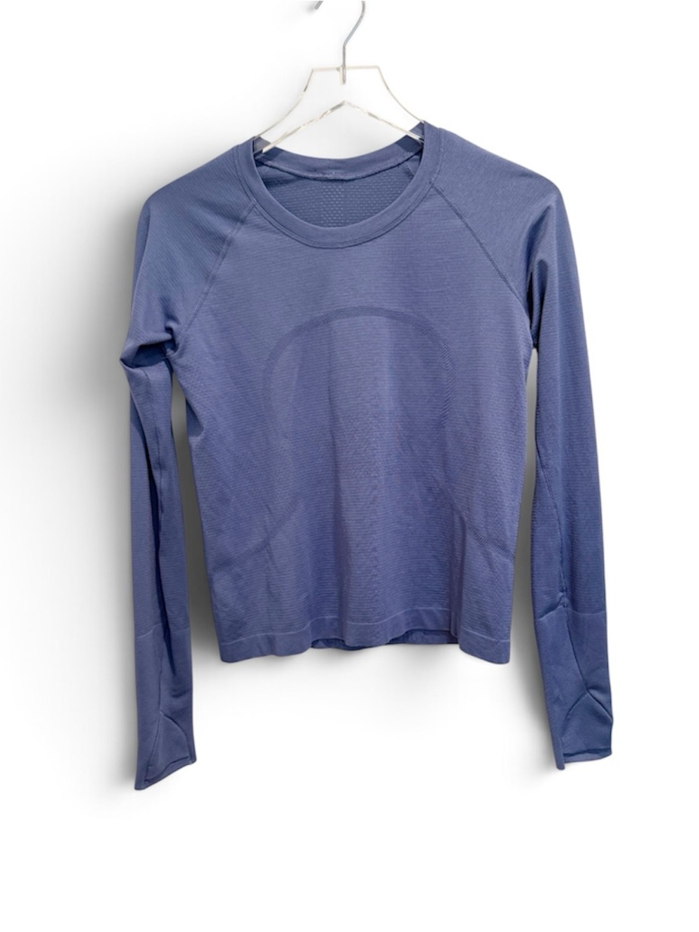 LULULEMON Swiftly Tech Long Sleeve Top Waist Length in Blue size 8